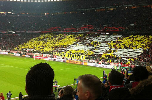 Die Fan-Choreo in der Allianz Arena