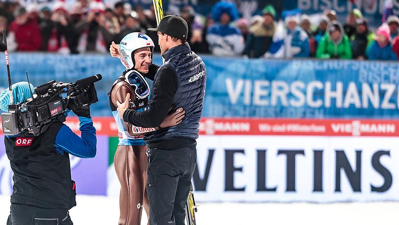 Sven Hannawald und Kamil Stoch. Sven Hannawald und Kamil Stoch.
