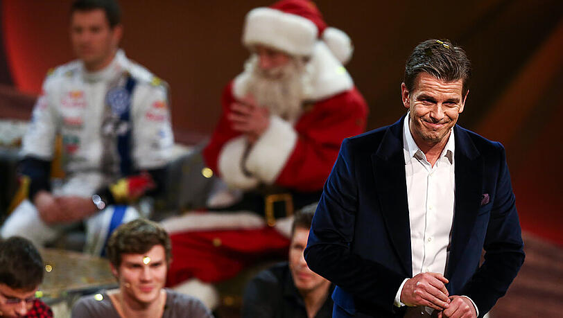 Moderator Markus Lanz verabschiedet sich am 13.12.2014 in der 215. ZDF-Show "Wetten, dass..?" in Nürnberg Moderator Markus Lanz verabschiedet sich am 13.12.2014 in der 215. ZDF-Show "Wetten, dass..?" in Nürnberg