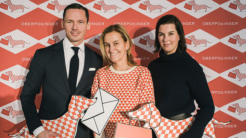 Alexander Repp, Petra Fladenhofer (Director Brand & Marketing bei KaDeWe) und Simone Heift.