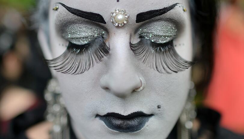 Die Verkleidungen auf dem Wave Gotik Treffen sind oft sehr aufwändig.