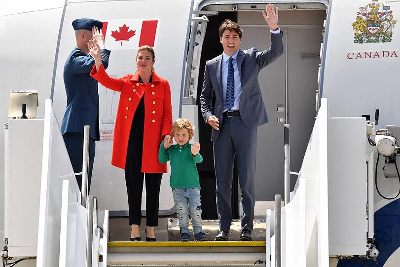 Kanadas Premierminister Trudeau mit Familie in Hamburg