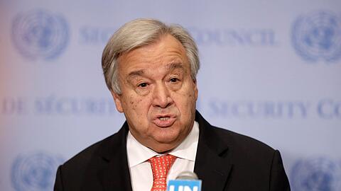 UN-Generalsekretär Antonio Guterres reist kommende Woche nach Moskau und Kiew. (Archivbild)
