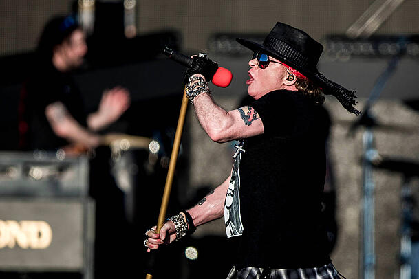 Guns N Roses geben am 20. Juni das erste Konzert, das in der Allianz Arena stattfinden wird. Guns N Roses geben am 20. Juni das erste Konzert, das in der Allianz Arena stattfinden wird.