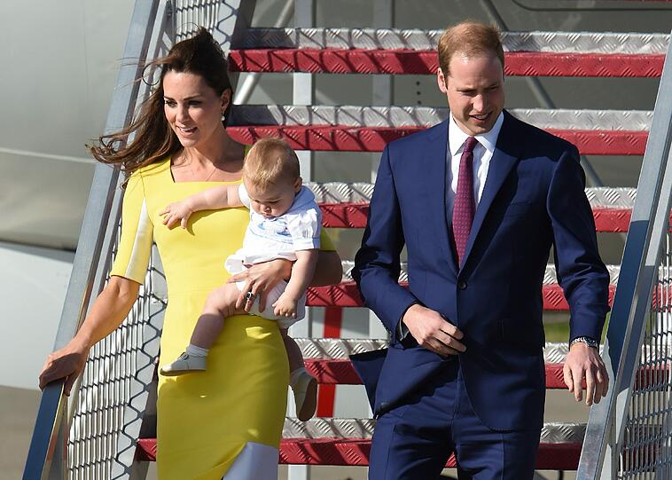 Weitere Bilder der royalen Familie bei ihrem fröhlichen Empfang in Sydney.