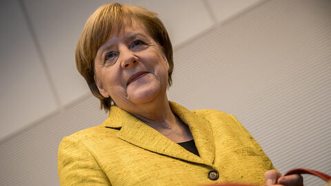 Bundeskanzlerin Angela Merkel bei den CDU-Gesprächen über den Fortgang der Sondierungsverhandlungen.