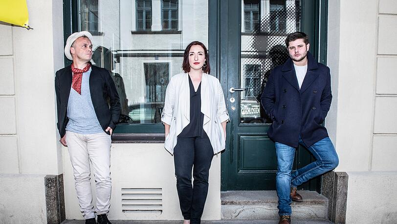 Frank Klötgen, Christl Sittenauer und Sebastian Fritz stehen künftig auf der Kabarettbühne der Lach- und Schießgesellschaft.