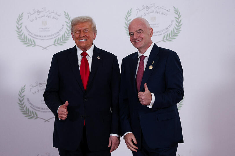 US-Pr&auml;sident Donald Trump und Fifa-Boss Gianni Infantino.