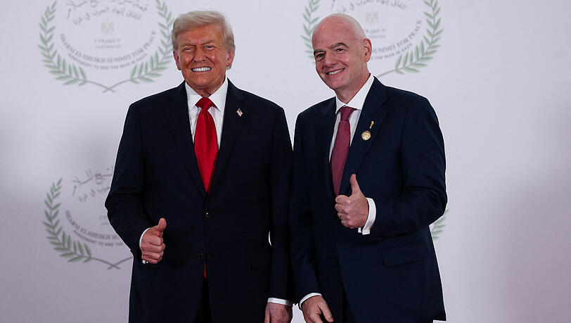 US-Pr&auml;sident Donald Trump und Fifa-Boss Gianni Infantino.
