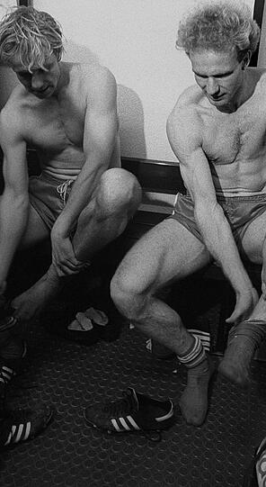 Fesch, fesch... Hätten Sie die beiden erkannt? Es sind Michael und Karlheinz Rummenigge.