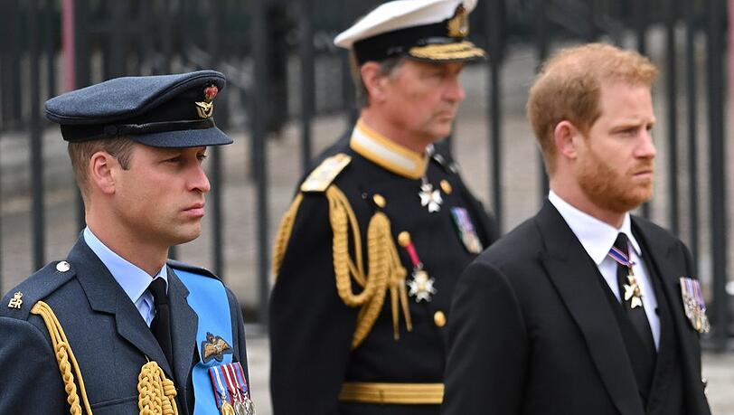 Prinz William (l.) und Prinz Harry haben keine Nähe gesucht.