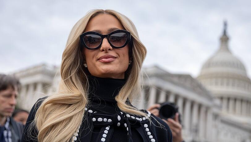Paris Hilton am Donnerstag in Washington.