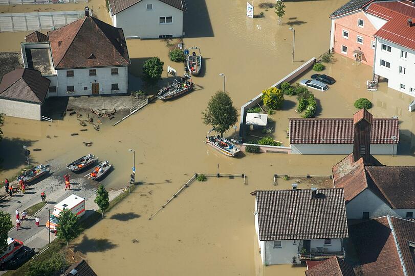 Aktuelle Bilder vom Hochwasser aus Deggendorf: Die Lage ist noch immer ernst.