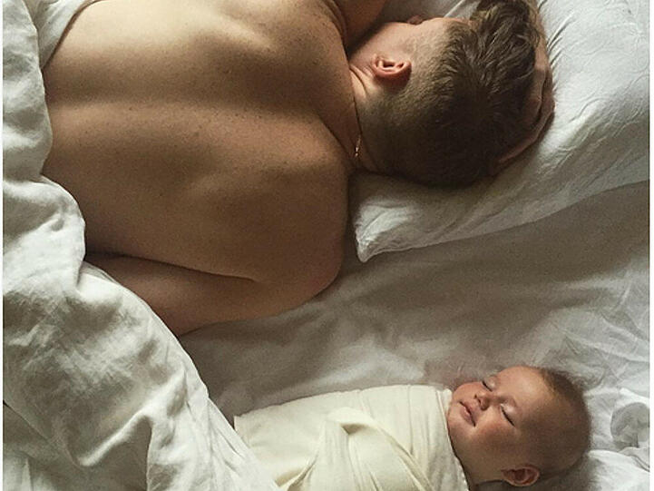 Ben Haggerty alias Macklemore an der Seite seiner Tochter Sloane Ava Simone