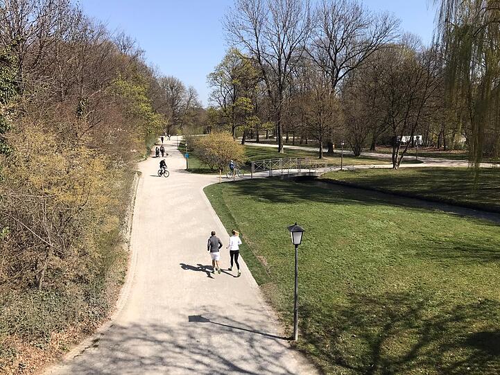 An manchen Ecken im Englischen Garten verlief es sich von selbst etwas.