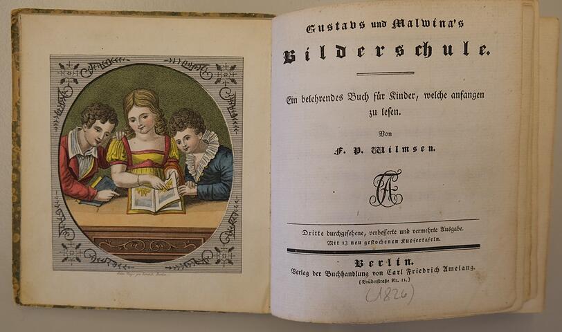 "Gustavs und Malwinas Bilderschule" für ABC-Schützen von 1826.