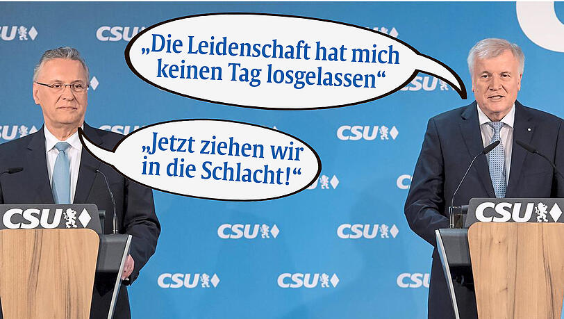 Sie wollen es als Zugpferde der CSU bei der Bundestags- und Landtagswahl richten: Innenminister Joachim Herrmann (l.) und Parteichef Horst Seehofer.