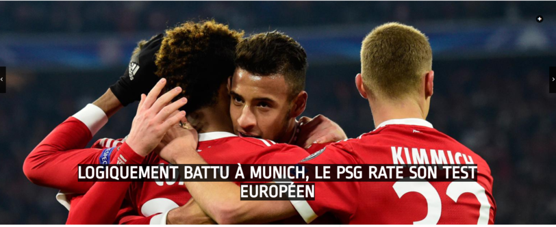 Die französische Zeitung "Le Figaro" schreibt: "Paris wurde logischerweise in München geschlagen, PSG ist durch seinen europäischen Test gefallen."