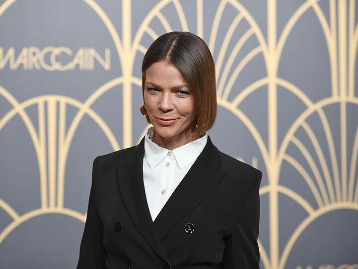 Jessica Schwarz zu Gast bei der Mercedes-Benz Fashion Week.