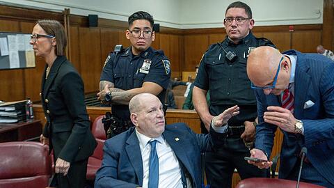 Harvey Weinstein vor Gericht am 15. April.