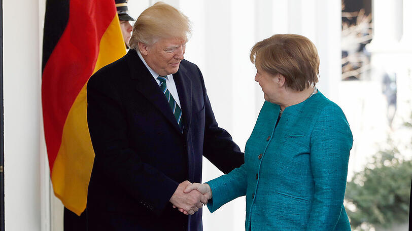 Angela Merkel zu Besuch bei Donald Trump. Die Bilder aus Washington.