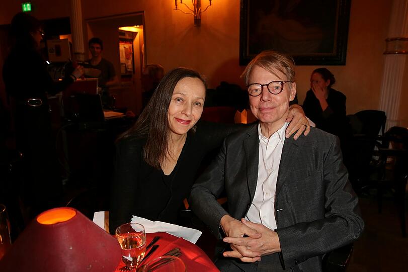Galerist Rüdiger Schöttle und Tänzerin und Choreografin Brygida Ochaim.