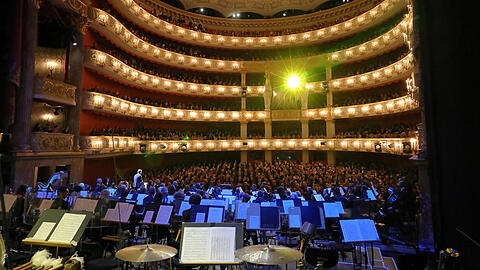 Das ausverkaufte Nationaltheater beim Festakt zum 500. Geburtstag des Bayerischen Staatsorchesters-