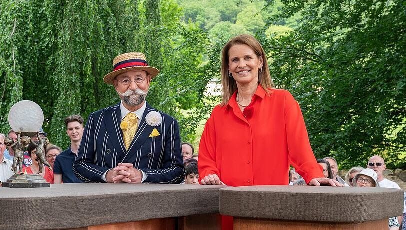 Katrin Müller-Hohenstein an der Seite von Horst Lichter.