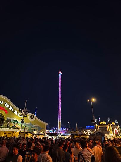 Bis zum Schluss gute Stimmung am ersten Wiesn-Tag.