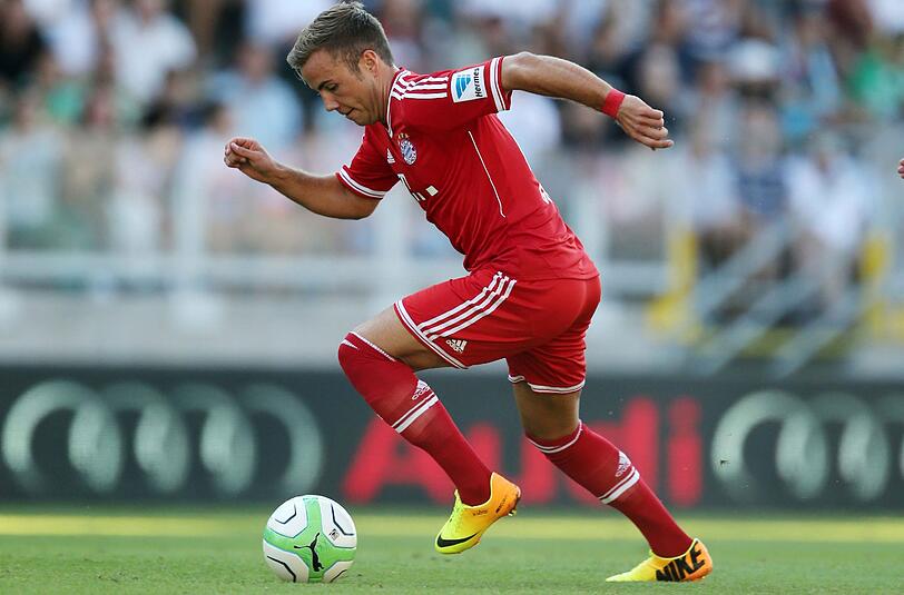 Zum ersten Mal in der FC-Bayern-Startelf: Mario Götze.
