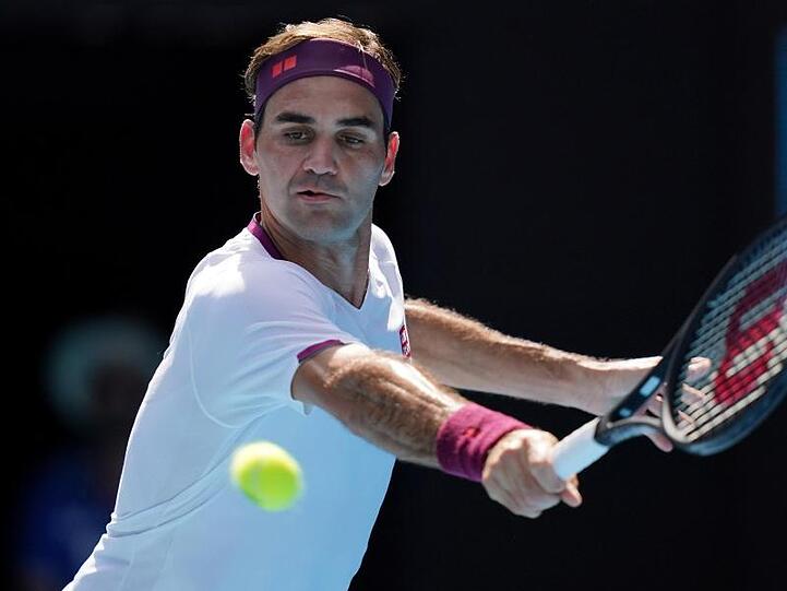 Roger Federer bei den Australian Open 2020.