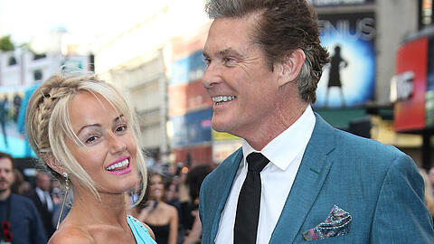 Hayley Roberts und David Hasselhoff bei einer Veranstaltung in London