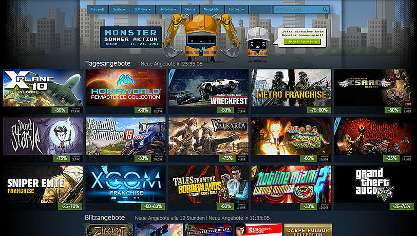 Zehn Tage lang läuft der diesjährige Steam Summer Sale Zehn Tage lang läuft der diesjährige Steam Summer Sale