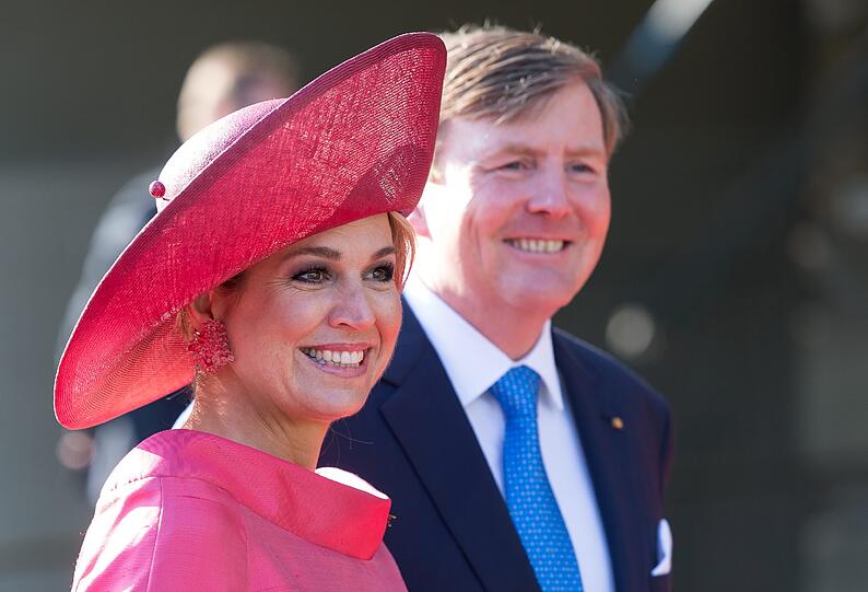 Königin Maxima und Willem-Alexander der Niederlande besuchen am Mittwochmorgen die Alte Pinakothek in München.