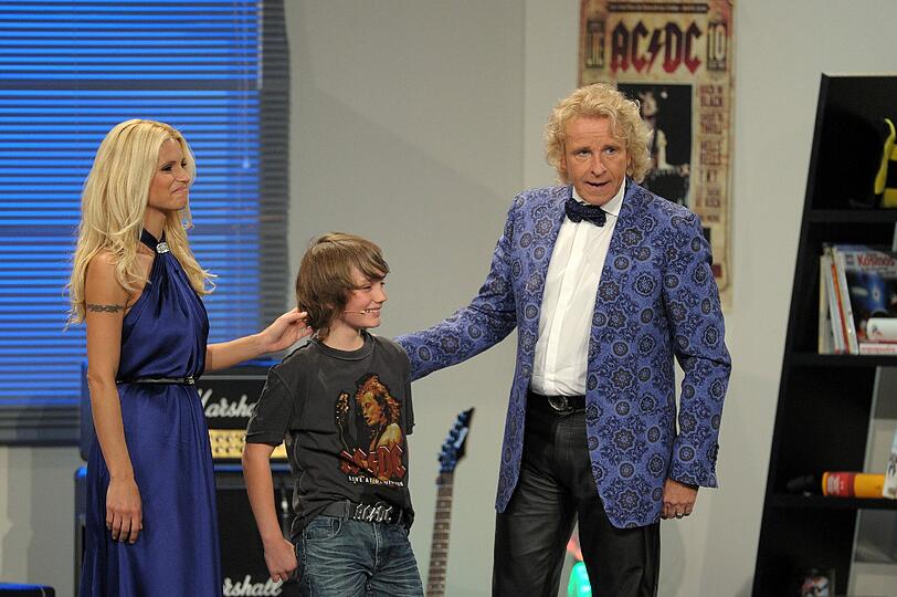 Thomas Gottschalk und Michelle Hunziker und der kleine Hagen