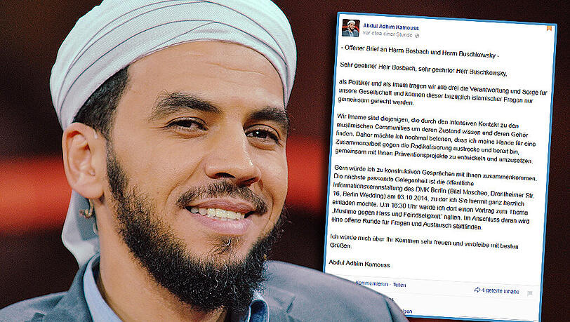 Imam Abdul Adhim Kamouss hat einen offenen Brief an Wolfgang Bosbach und Heinz Buschkowsky verfasst. Imam Abdul Adhim Kamouss hat einen offenen Brief an Wolfgang Bosbach und Heinz Buschkowsky verfasst.