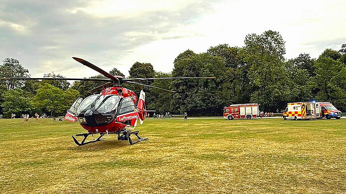 Der Intensivtransporthubschrauber Christoph München flog die Person in ein Münchner Krankenhaus. Der Intensivtransporthubschrauber Christoph München flog die Person in ein Münchner Krankenhaus.