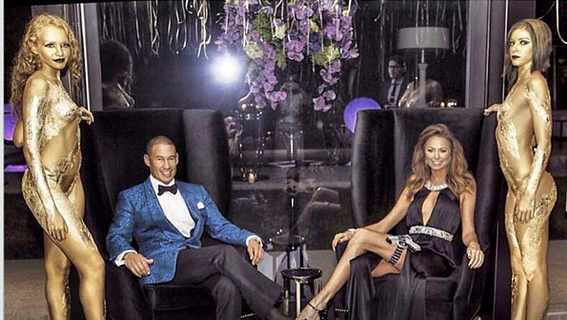 Stacy Keibler und Jared Pobre auf der 007-Geburtstagsparty Stacy Keibler und Jared Pobre auf der 007-Geburtstagsparty