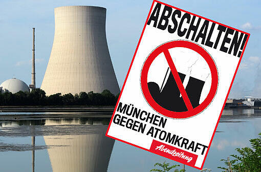 Abschalten! München gegen Atomkraft: Der Samstagausgabe der Abendzeitung liegt dieser Aufkleber bei.
