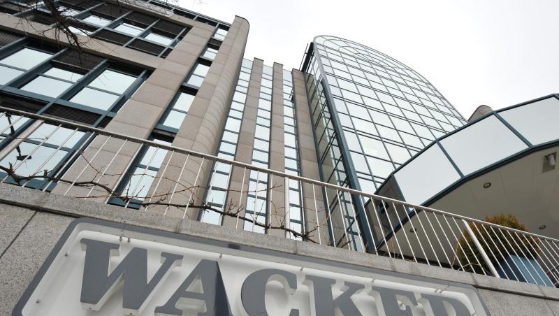 Das Firmenlogo der Wacker Chemie AG. Foto: picture alliance / dpa/Archivbild Das Firmenlogo der Wacker Chemie AG. Foto: picture alliance / dpa/Archivbild