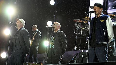 Trotzten dem Regen: Die Fantastischen Vier in München.