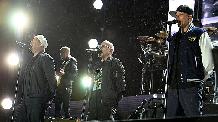 Trotzten dem Regen: Die Fantastischen Vier in München.