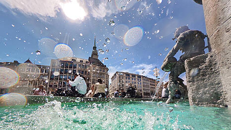 Der Fischbrunnen am Marienplatz wurde Ziel eines Streichs (Symbolbild).