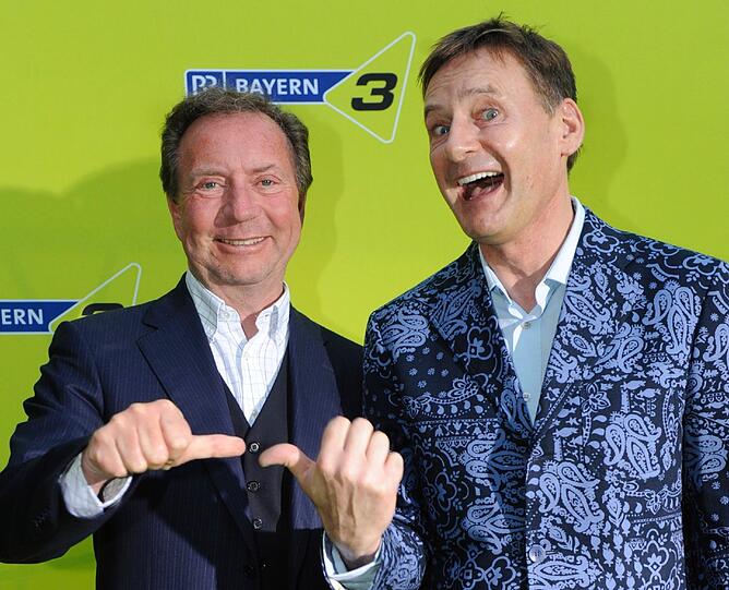 Die Moderatoren Gerd Rubenbauer und Peter Illmann