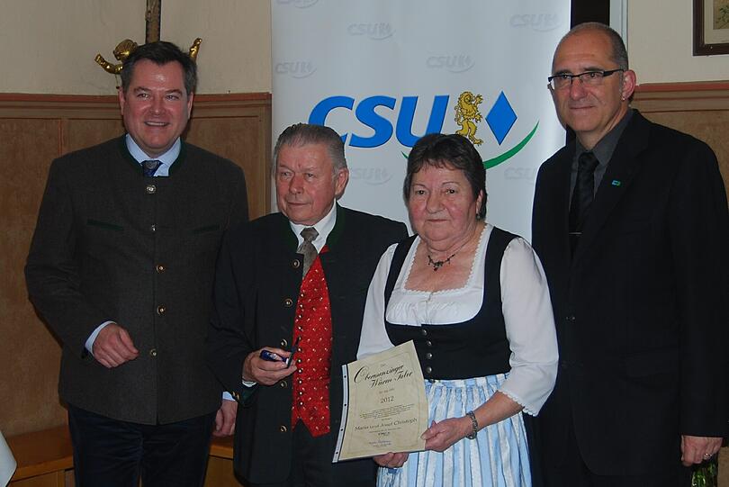 Würmtaler 2012 von links: Josef Schmid, Josef und Maria Christoph, Frieder Vogelsgesang