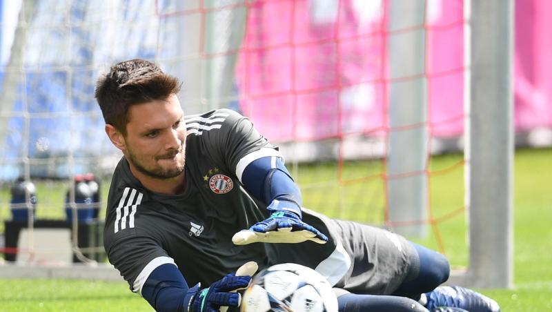 Torwart Sven Ulreich vom Fußball-Bundesligisten FC Bayern München im Training.