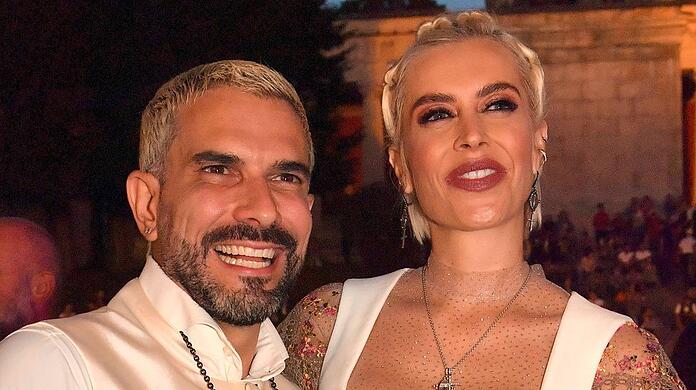 Marc Terenzi und Verena Kerth – hier auf dem Münchner Oktoberfest – heirateten in Las Vegas in bayerischer Tracht.