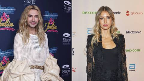 Bill Kaulitz spricht in seinem Podcast über Cathy Hummels und kann sich ein Lachen nicht verkneifen.