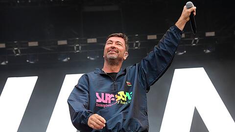 Marteria Anfang Juli als Support von Finch in Berlin.