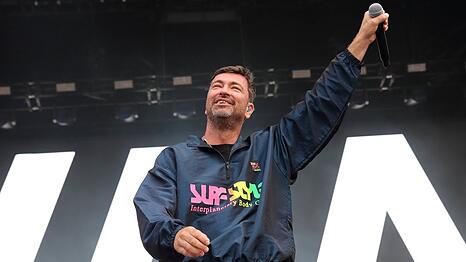 Marteria Anfang Juli als Support von Finch in Berlin.